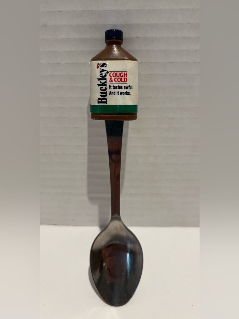 Vintage Buckley’s Cough & Cold Advertising Spoon Canadian Novelty Collectible